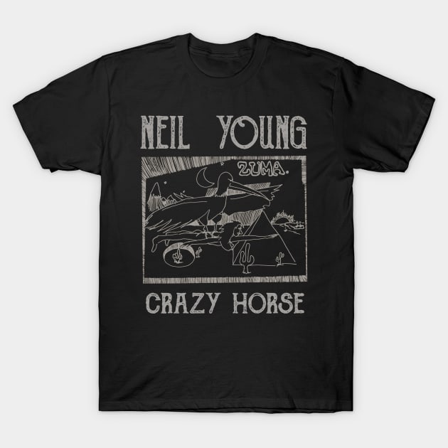 crazy horse neil T-Shirt by Boose creative